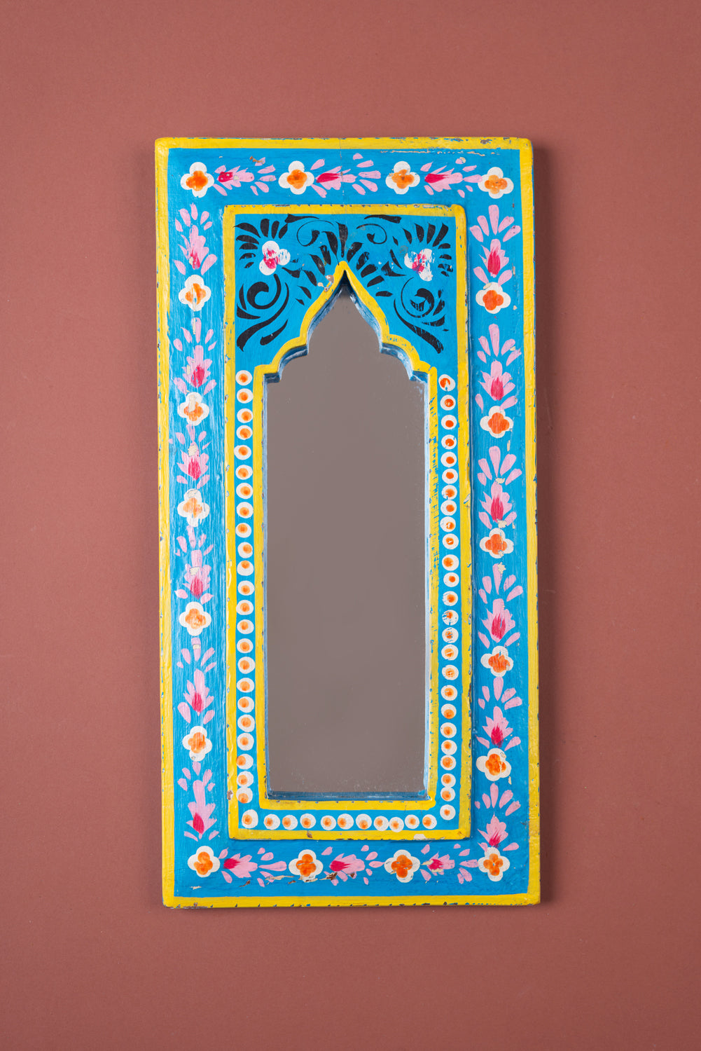 Hand Painted Vintage Arch Mirror (Re-worked) - 50
