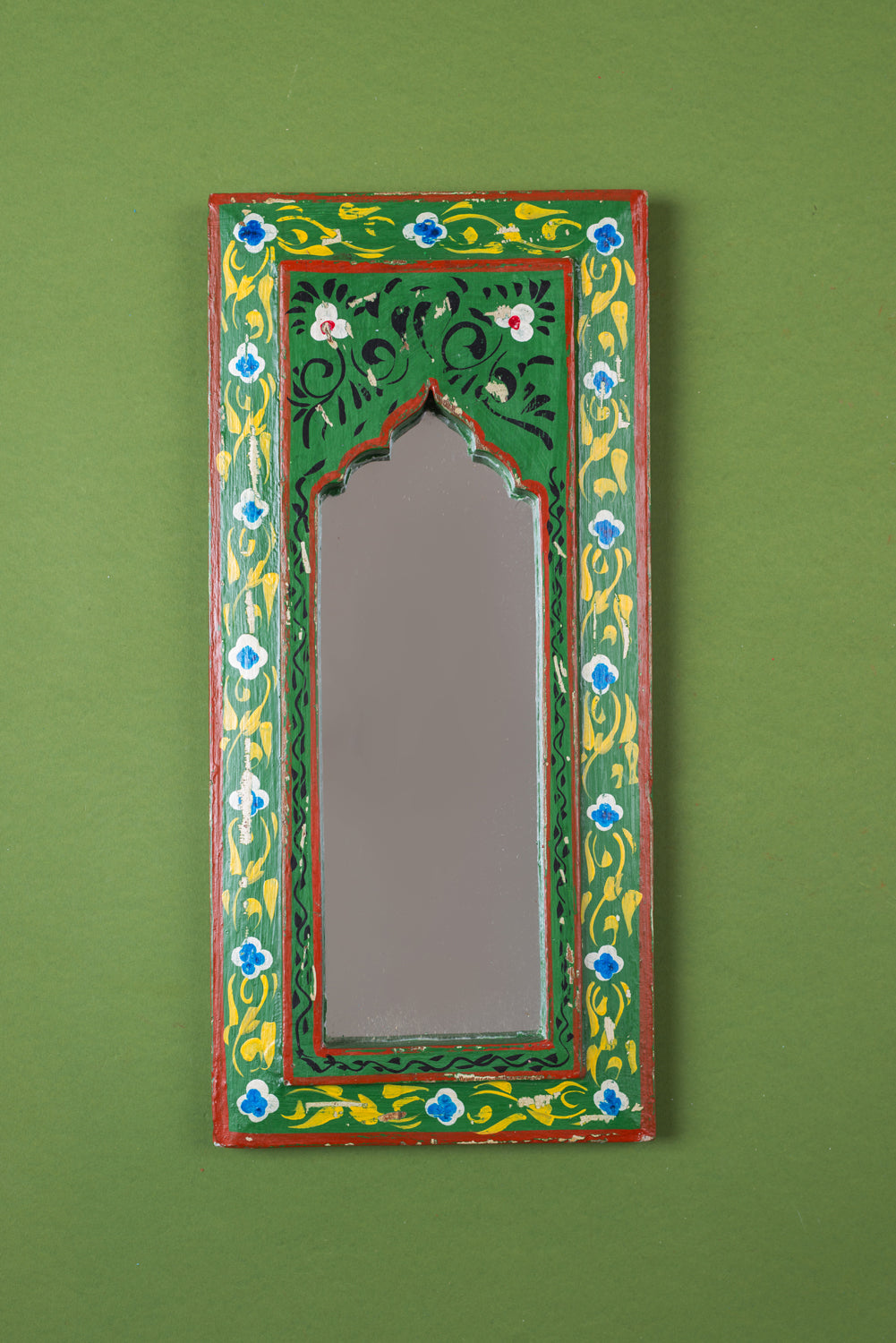 Hand Painted Vintage Arch Mirror (Re-worked) - 59