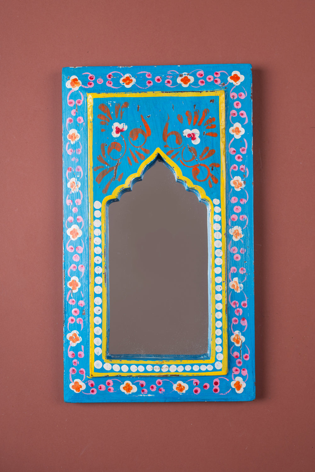 Hand Painted Vintage Arch Mirror (Re-worked) - 69
