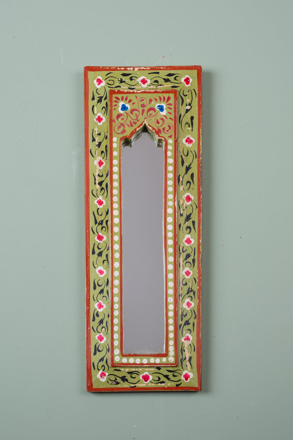 Hand Painted Vintage Arch Mirror (Re-worked) - 71