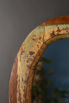 Vintage Wooden Oval Mirror