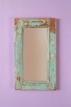 Vintage Wooden Rectangular Mirror - 02