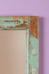 Vintage Wooden Rectangular Mirror - 02