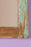 Vintage Wooden Rectangular Mirror - 04
