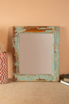 Vintage Wooden Rectangular Mirror - 07