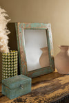 Vintage Wooden Rectangular Mirror - 10