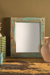 Vintage Wooden Rectangular Mirror - 10