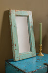 Vintage Wooden Rectangular Mirror - 13