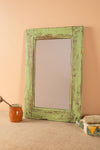 Vintage Wooden Rectangular Mirror - 18
