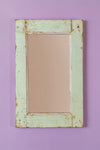 Vintage Wooden Rectangular Mirror - 19