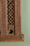 Vintage Wooden Carved Wall Mirror <p>W:68cm D:4cm H:48cm </p>