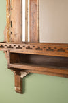 Wooden Vintage Carved Wall Mirror <p>W:74cm D:12cm H:85cm </p>
