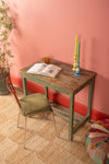 Vintage Green Wooden Table <p>W:85cm D:54cm H:77cm </p>