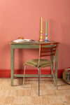 Vintage Green Wooden Table <p>W:85cm D:54cm H:77cm </p>