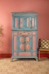Blue & Pink Vintage Almirah <p>W:112cm D:52cm H:196cm </p>