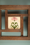 Wooden Vintage Headboard with Tiles <p>W:210cm D:5cm H:48cm </p>