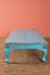Blue & Pink Vintage Coffee Table <p>W:152cm D:59cm H:29cm </p>