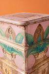 Pink Vintage Tiered Side Table