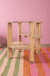 Vintage Cream Circular Side Table <p>Dia:61cm H:61cm </p>