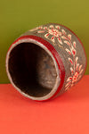Vintage Hand Painted Wooden Pot (Re-worked) - 301