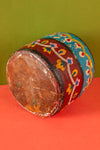 Vintage Hand Painted Wooden Pot (Re-worked) - 304