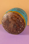 Vintage Hand Painted Wooden Pot (Re-worked) - 318