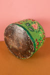 Vintage Hand Painted Wooden Pot (Re-worked) - 321