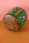 Vintage Hand Painted Wooden Pot (Re-worked) - 323