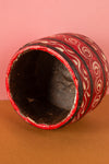 Vintage Hand Painted Wooden Pot (Re-worked) - 337