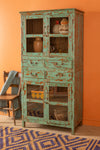 Pale Blue Vintage Double Cabinet