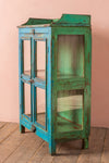 Small Vintage Blue Glazed Cabinet