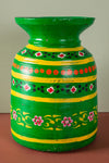 Hand Painted Vintage Large Wooden Pot (Re-worked) - 13