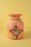 Hand Painted Vintage Large Wooden Pot (Re-worked) - 15