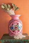 Hand Painted Vintage Large Wooden Pot (Re-worked) - 15