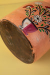 Hand Painted Vintage Large Wooden Pot (Re-worked) - 15