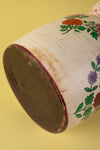 Hand Painted Vintage Large Wooden Pot (Re-worked) - 16