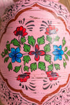 Hand Painted Vintage Large Wooden Pot (Re-worked) - 17