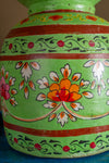 Hand Painted Vintage Large Wooden Pot (Re-worked) - 20