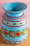 Hand Painted Vintage Large Wooden Pot (Re-worked) - 21
