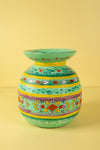 Hand Painted Vintage Large Wooden Pot (Re-worked) - 26