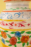 Hand Painted Vintage Large Wooden Pot (Re-worked) - 27