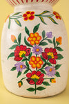 Hand Painted Vintage Large Wooden Pot (Re-worked) - 30