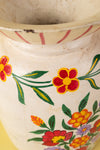 Hand Painted Vintage Large Wooden Pot (Re-worked) - 30