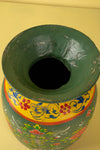 Hand Painted Vintage Large Wooden Pot (Re-worked) - 32