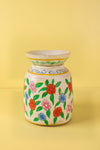Hand Painted Vintage Large Wooden Pot (Re-worked) - 33