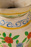 Hand Painted Vintage Large Wooden Pot (Re-worked) - 33