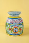 Hand Painted Vintage Large Wooden Pot (Re-worked) - 34