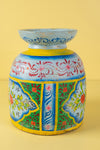 Hand Painted Vintage Large Wooden Pot (Re-worked) - 34