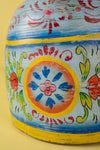 Hand Painted Vintage Large Wooden Pot (Re-worked) - 34