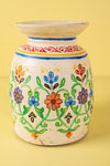 Hand Painted Vintage Large Wooden Pot (Re-worked) - 35